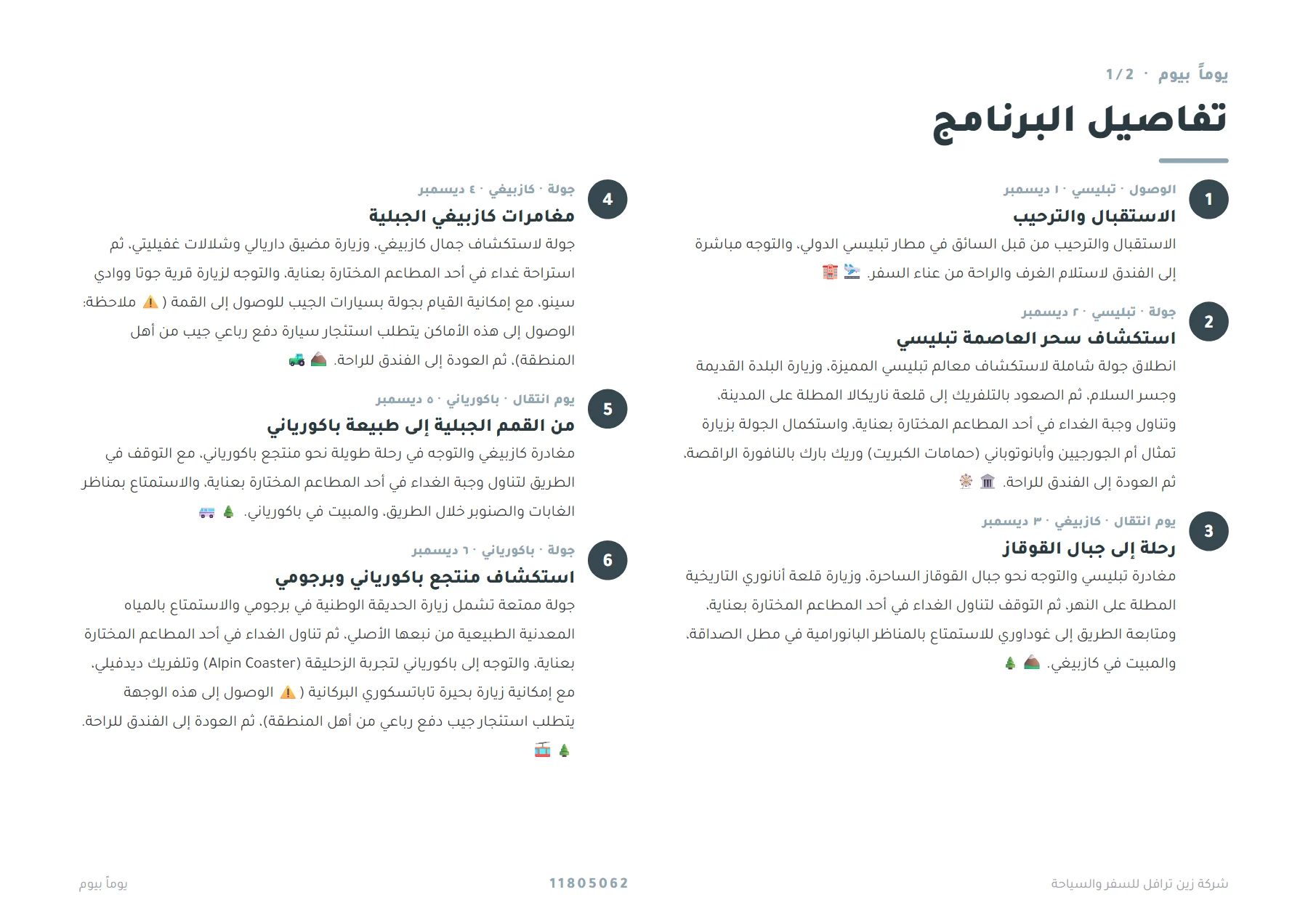 جورجيا - رحلة الفضة بين تبليسي وكازبيغي وباكورياني 7 ليالٍ ❄️🏔️ — 4