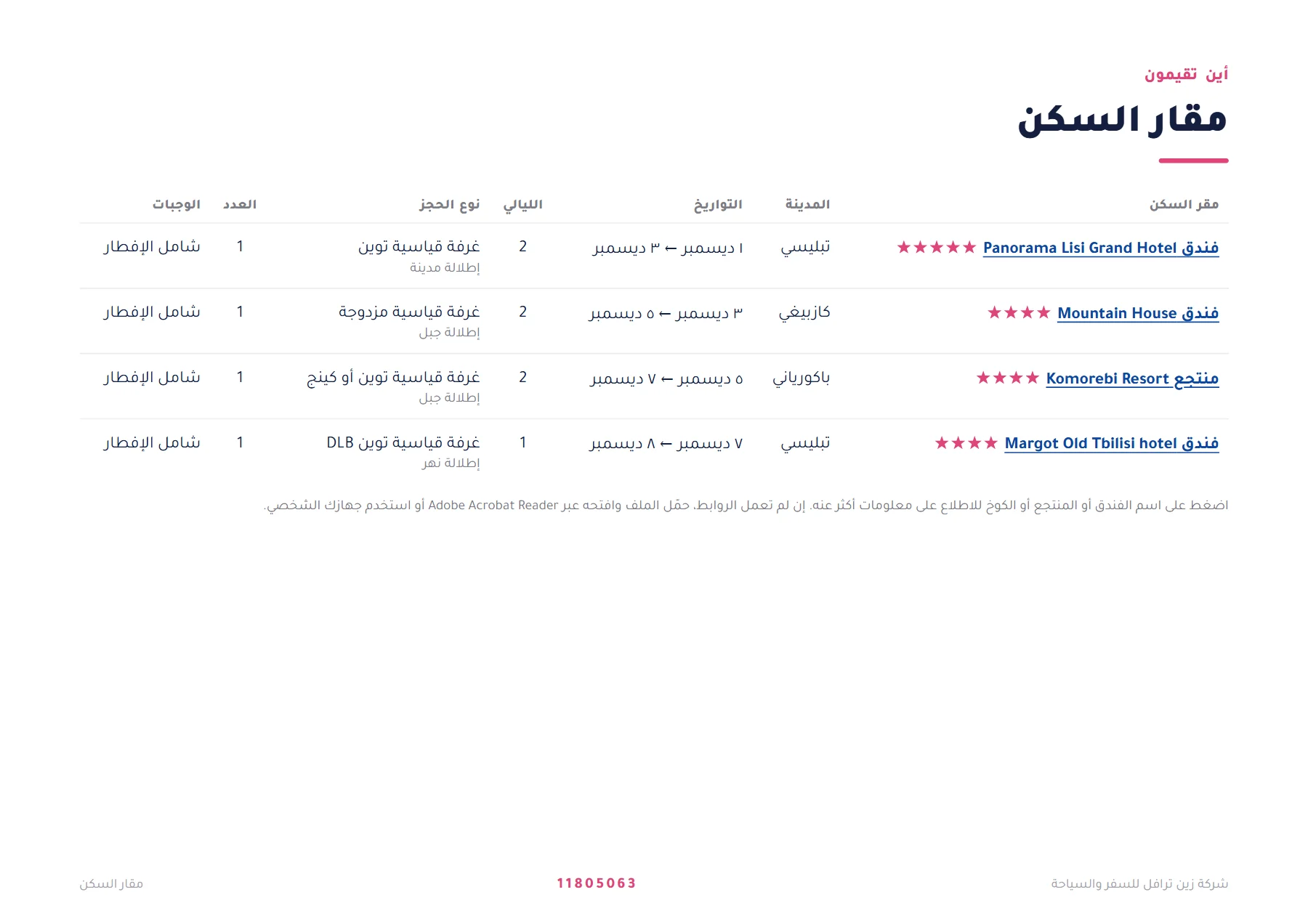 جورجيا - تبليسي، غوداوري وباكورياني 7 ليالٍ 🏔️❄️ — 3