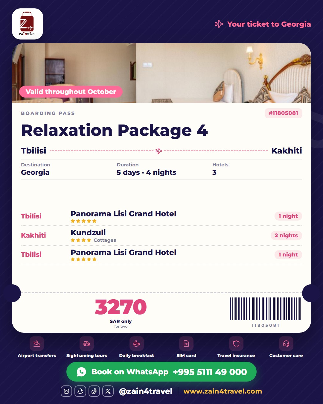 Georgia - Tbilisi & Kakhiti Autumn Retreat 4 Nights 🍂🧘