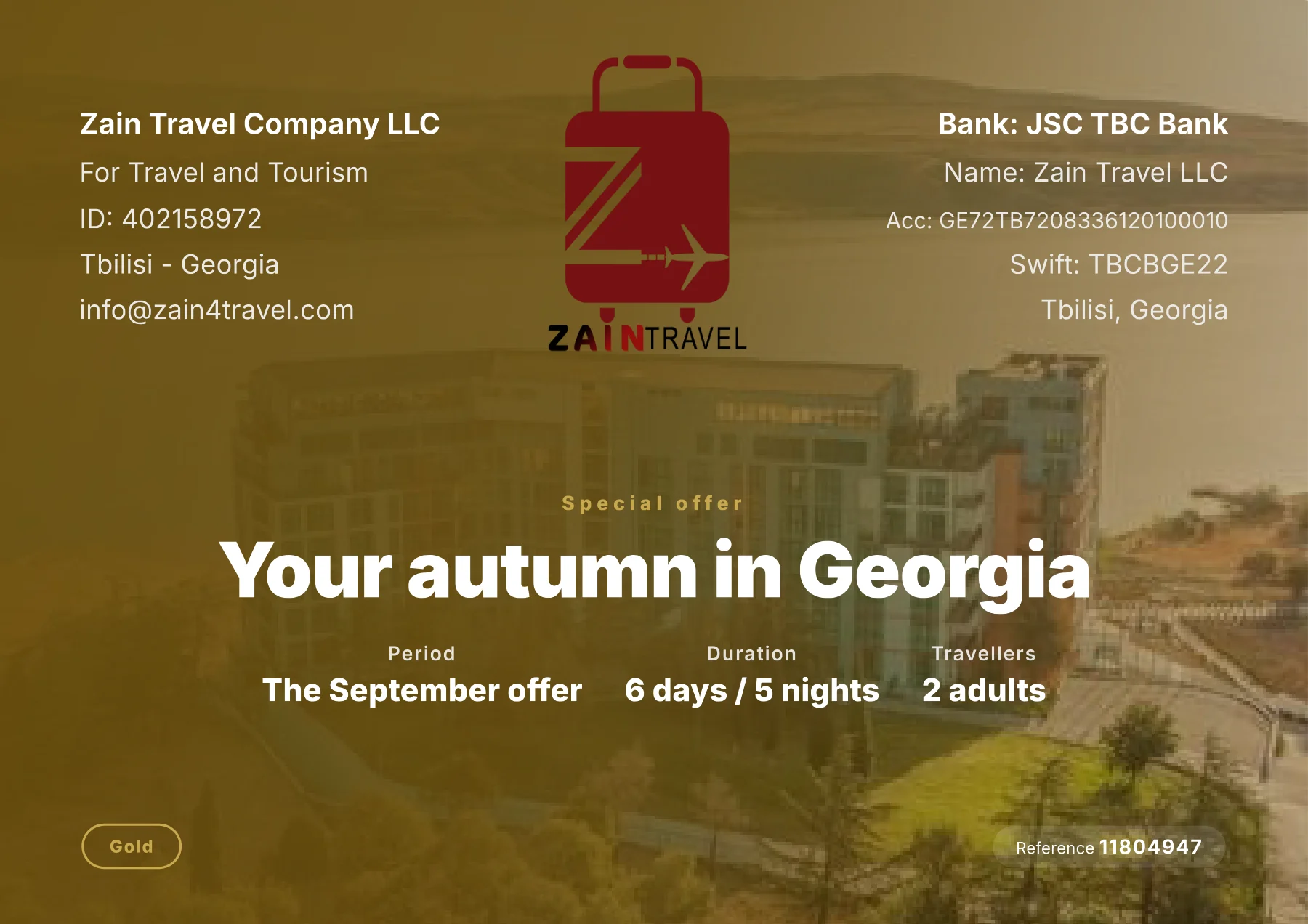 🍂 Your Autumn in Georgia - 5 Nights 🍂