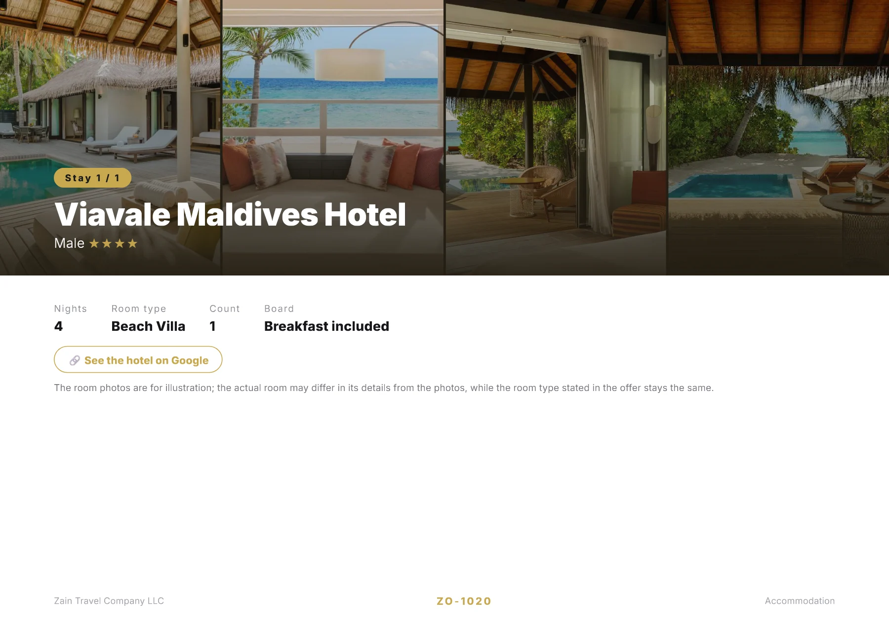 Maldives - Dream Island Honeymoon 4 Nights 🏝️💑 — 4